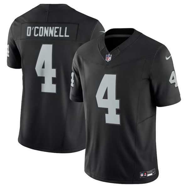 Men & Women & Youth Las Vegas Raiders #4 Aidan O%27Connell Black 2023 F.U.S.E Vapor Untouchable Stitched Football Jersey